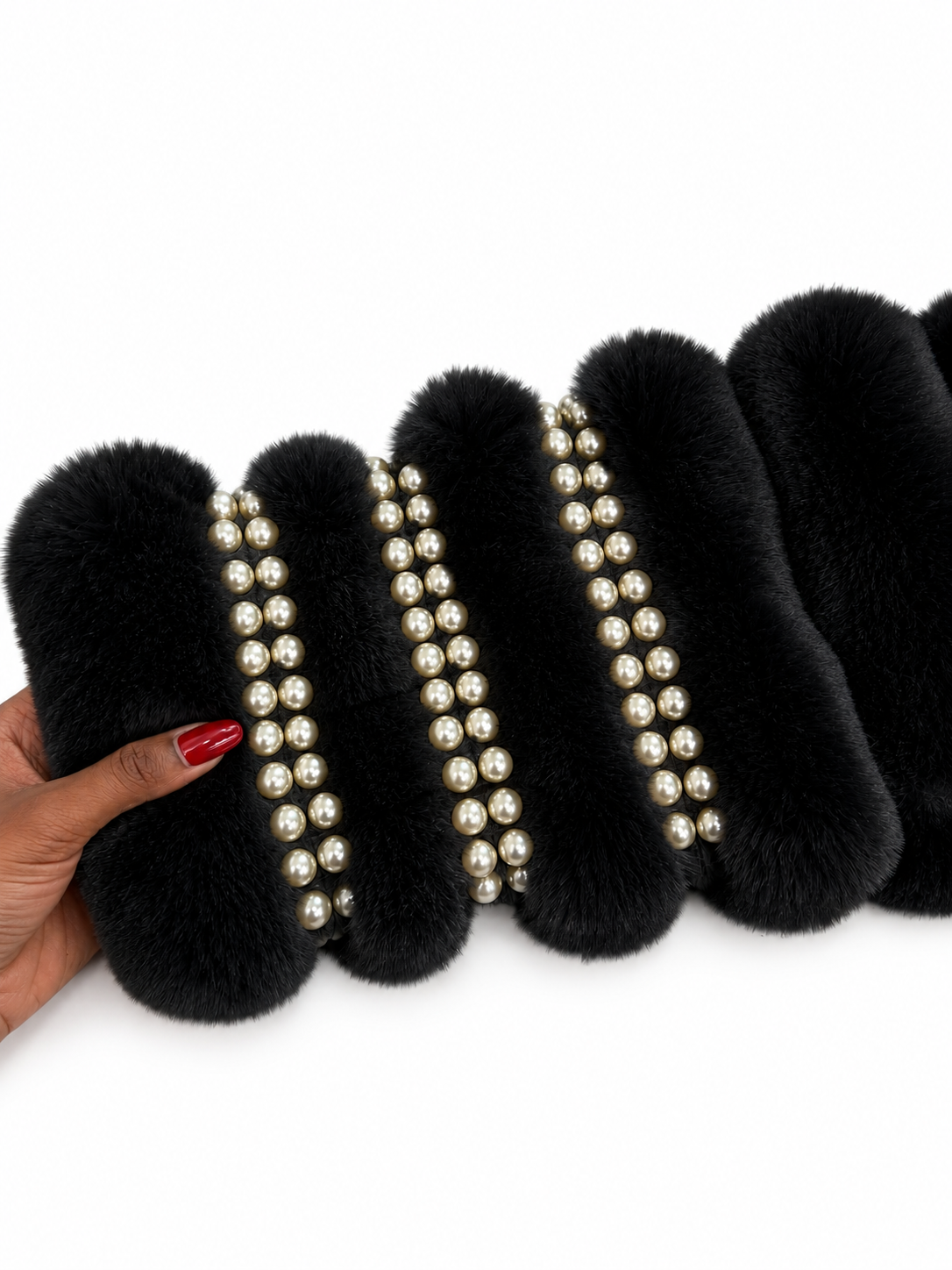 Laurice Noire Black Pearl Ambition Faux Fur Jacket