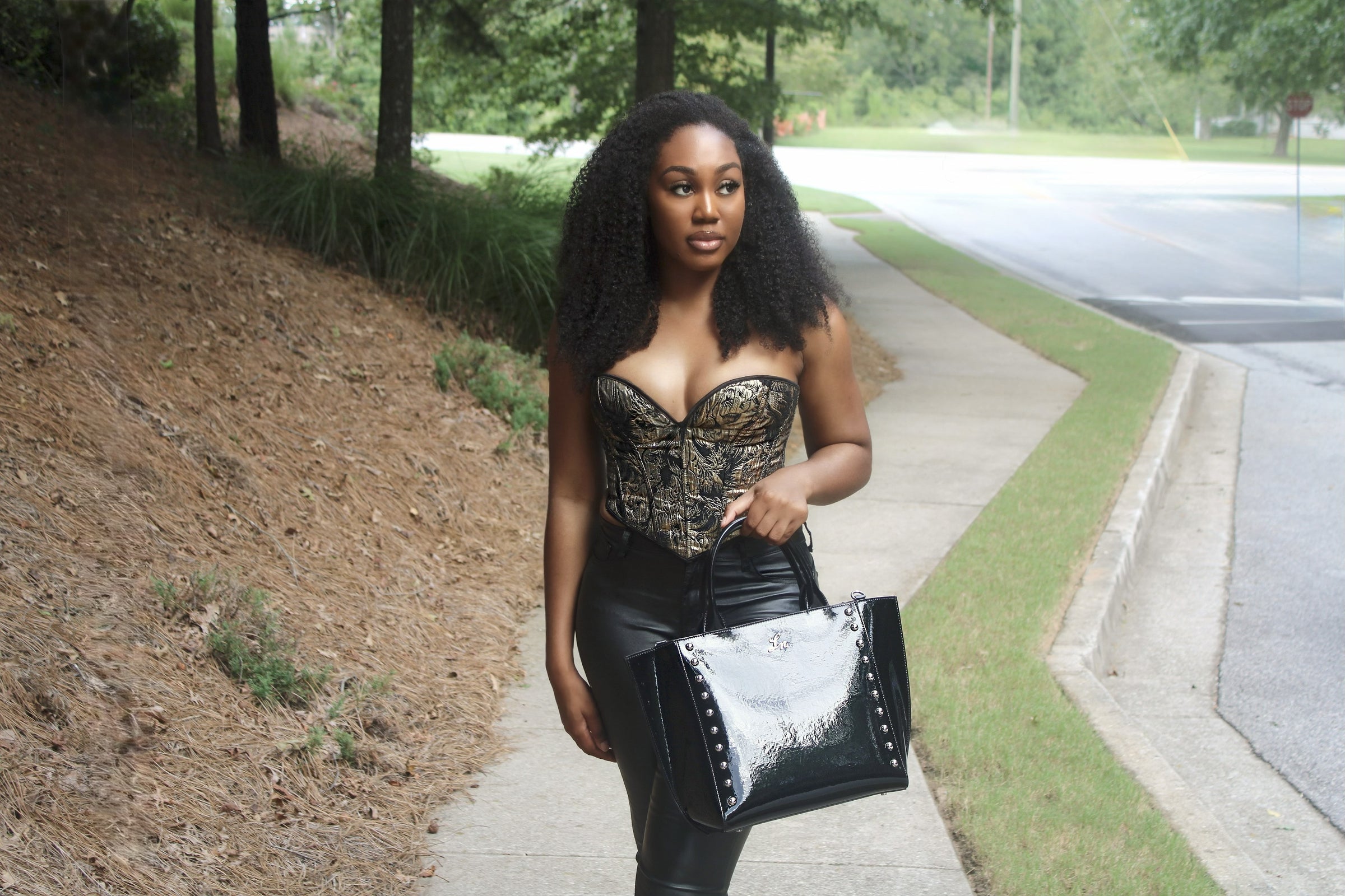 The Anastacia Tote – Silver