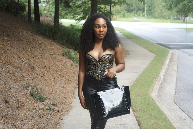 The Anastacia Tote – Silver