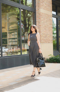 The Anastacia Tote – Silver