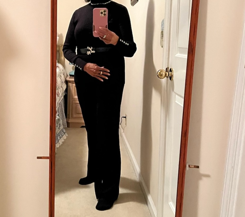 Laurice Noire LN Genuine Leather Logo Belt - Silver image 3