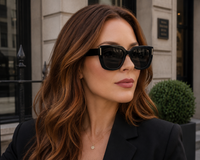 Laurice Noire Ana Polarized Sunglasses- Black/Gold