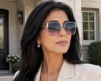 Laurice Noire Georgia Polarized Sunglasses- Gray/Pink
