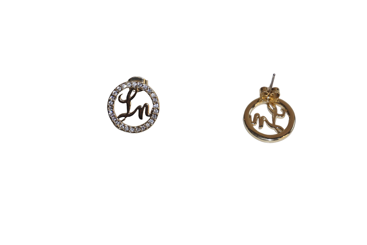 Laurice Noire LN Logo Earrings – Gold