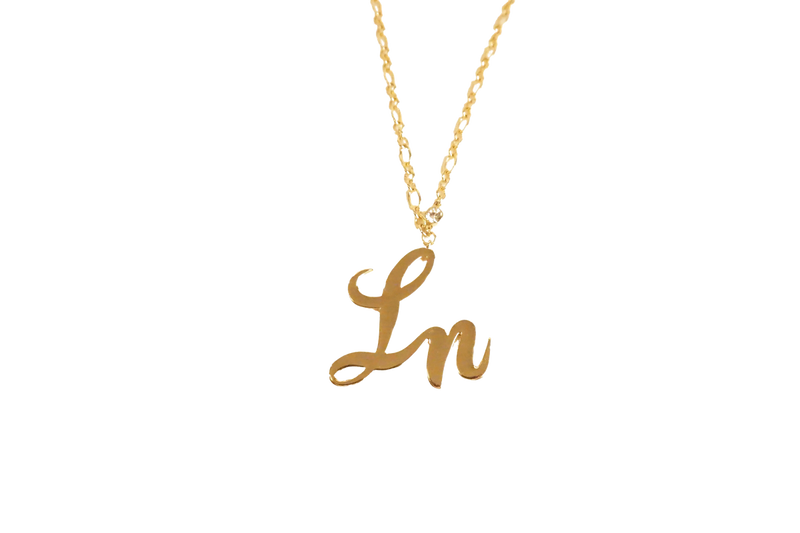 Laurice Noire LN Logo Necklace – Gold