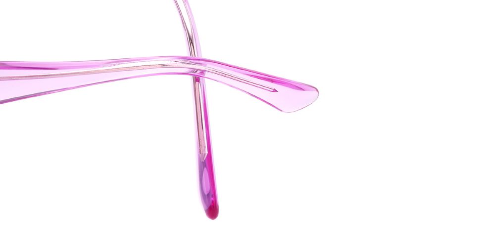 Close-up of Tati Polarized Sunglasses in purple, showcasing stylish and modern frame design.