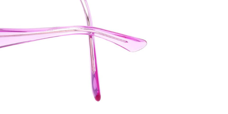 Close-up of Tati Polarized Sunglasses in purple, showcasing stylish and modern frame design.