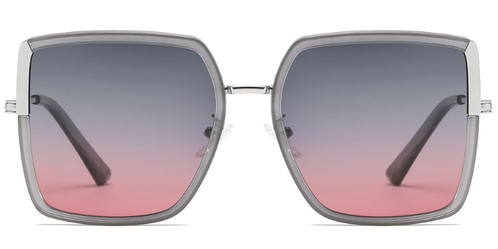 Georgia Polarized Sunglasses- Gray/Gray Pink