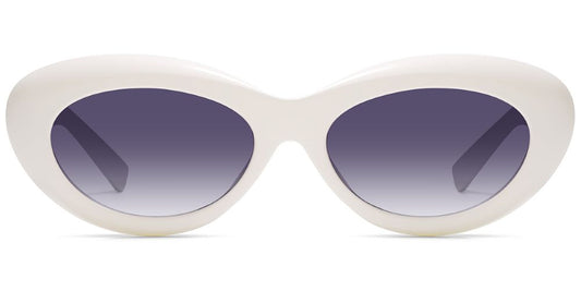 Amy Polarized Sunglasses- White