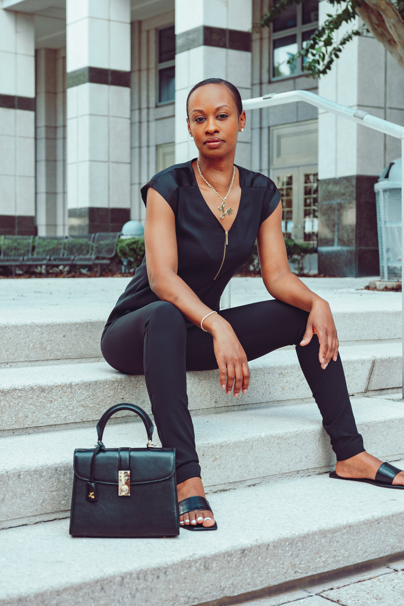 Laurice Noire LN Logo Necklace – Gold