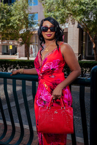 Terri Polarized Sunglasses- Black/Red