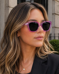 Laurice Noire Tati Polarized Sunglasses- Purple