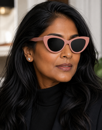 Laurice Noire Tina Marie Polarized Sunglasses – Pink