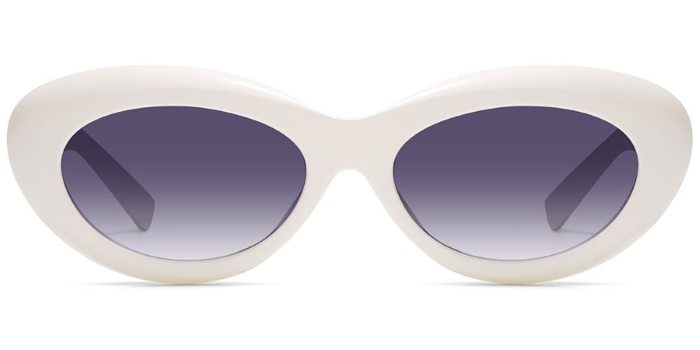 Amy Polarized Sunglasses - White - Laurice Noire