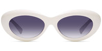 Amy Polarized Sunglasses - White - Laurice Noire
