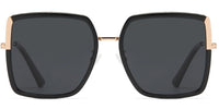 Georgia Polarized Sunglasses - Black/Gold - Laurice Noire