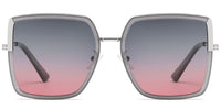 Georgia Polarized Sunglasses - Gray/Gray Pink - Laurice Noire