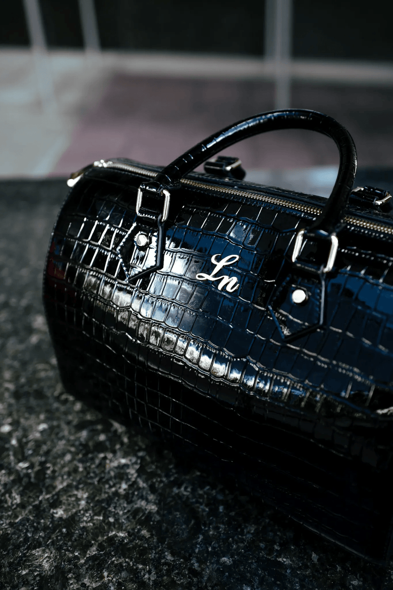 Jasmine Duffle – Black with Silver Hardware - Laurice Noire