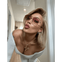Laurice Noire Lenoah Rose Gold Polarized Sunglasses - Laurice Noire
