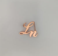 Laurice Noire LN Genuine Leather Logo Belt - Rose Gold - Laurice Noire