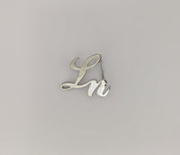 Laurice Noire LN Genuine Leather Logo Belt - Silver - Laurice Noire