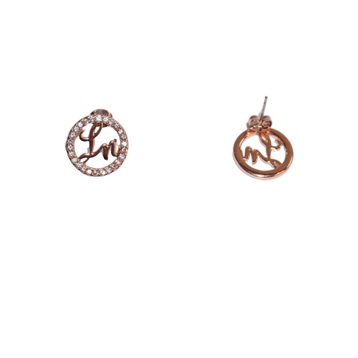 Laurice Noire LN Logo Earrings – Rose Gold - Laurice Noire