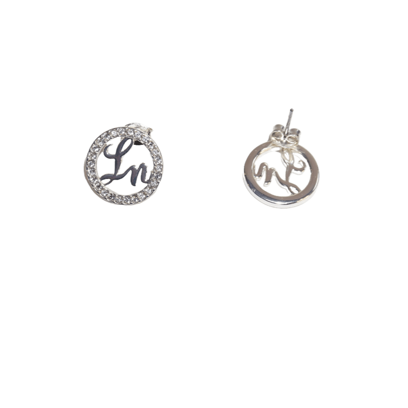 Laurice Noire LN Logo Earrings – Silver - Laurice Noire