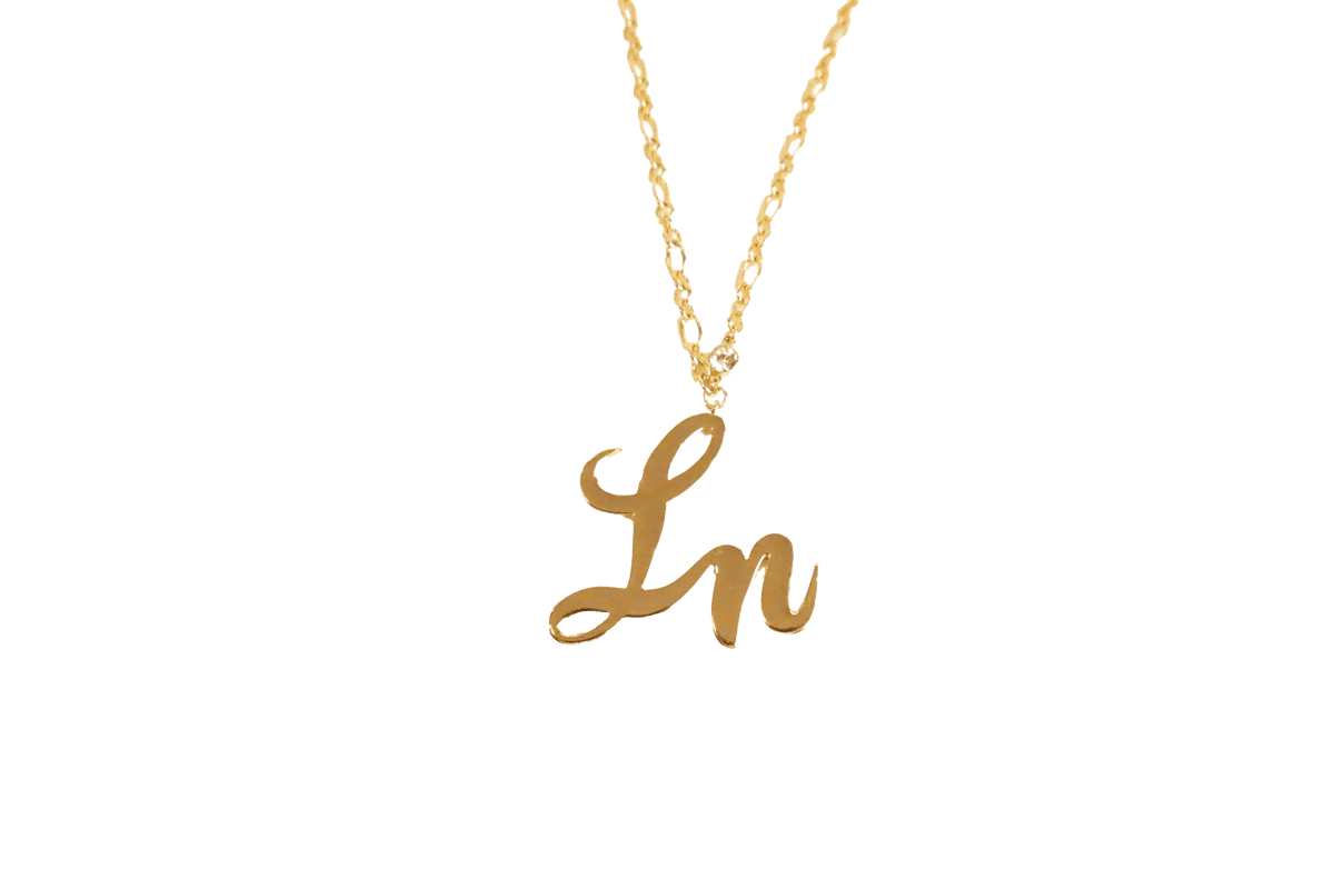 Laurice Noire LN Logo Necklace – Gold - Laurice Noire