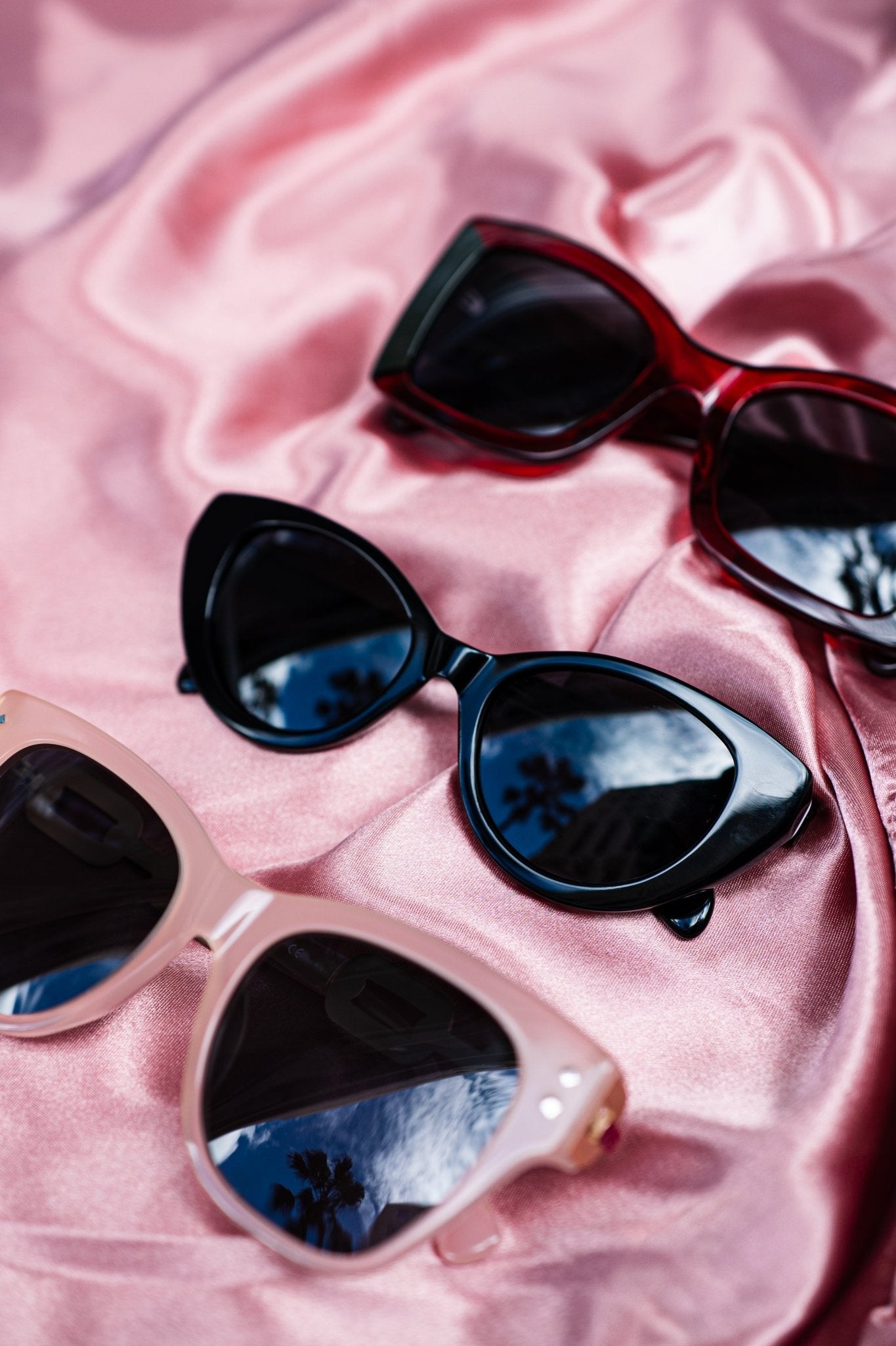 Terri Polarized Sunglasses - Black/Red - Laurice Noire