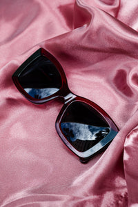 Terri Polarized Sunglasses - Black/Red - Laurice Noire